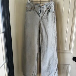 Levi’s Light Blue Wide-Leg Jeans
